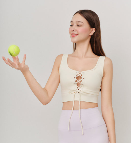 Bow-Tie Top in Soft Butter